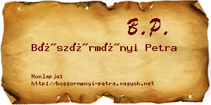 Böszörményi Petra névjegykártya
